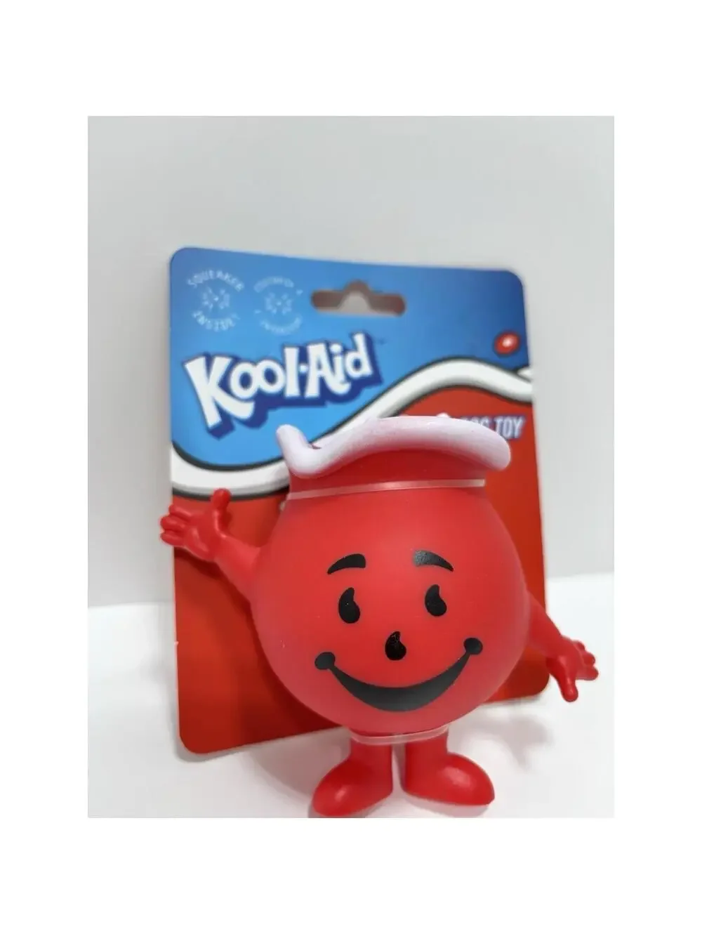 Koolmaid Red Vinyl Dog Toy Squeaky Pitcher-Shaped Logo Style Fun Pet Play